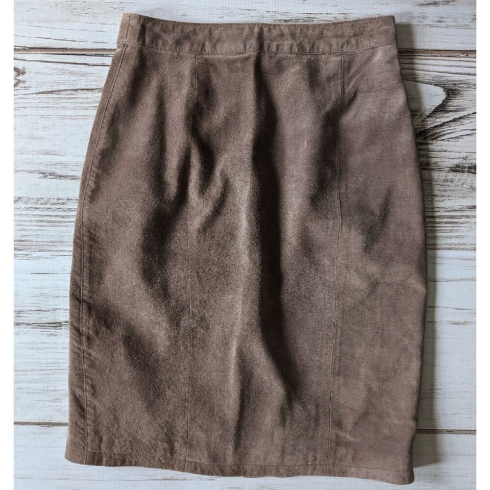 Global Identity G III Leather Pencil Skirt sz 3/4 Vintage